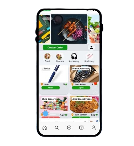 Doyin marketplace app on a smartphone